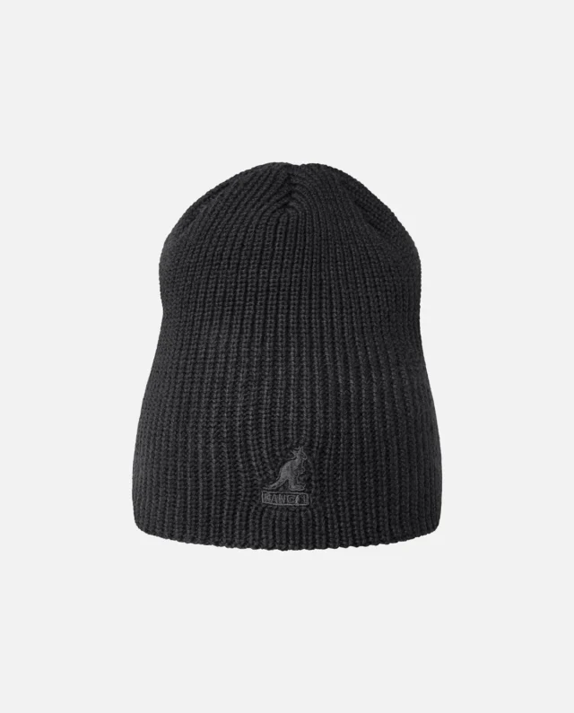 KANGOL 2-Way Text Beanie Black K3793-BK001 - KANGOL