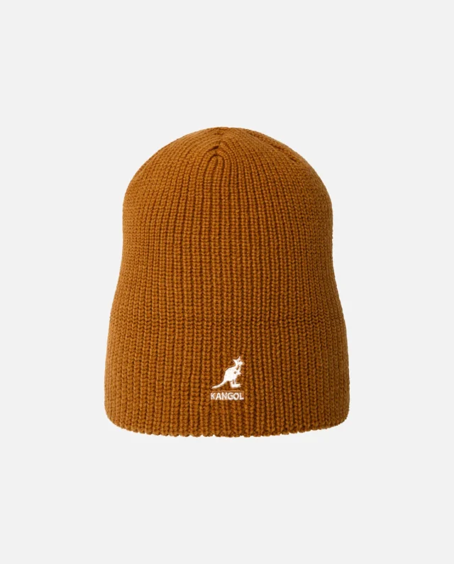 KANGOL CARDINAL 2 WAY BEANIE Rustic Caramel K3454-RC228 - KANGOL