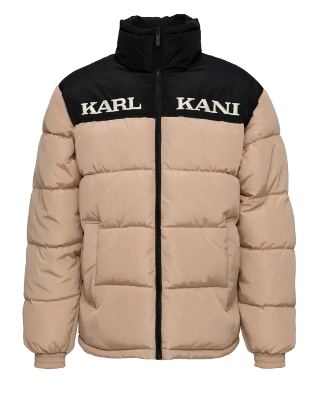Karl Kani Retro Essential Puffer Jacket Beige KM-JK012-024-02CHN - KARL KANI