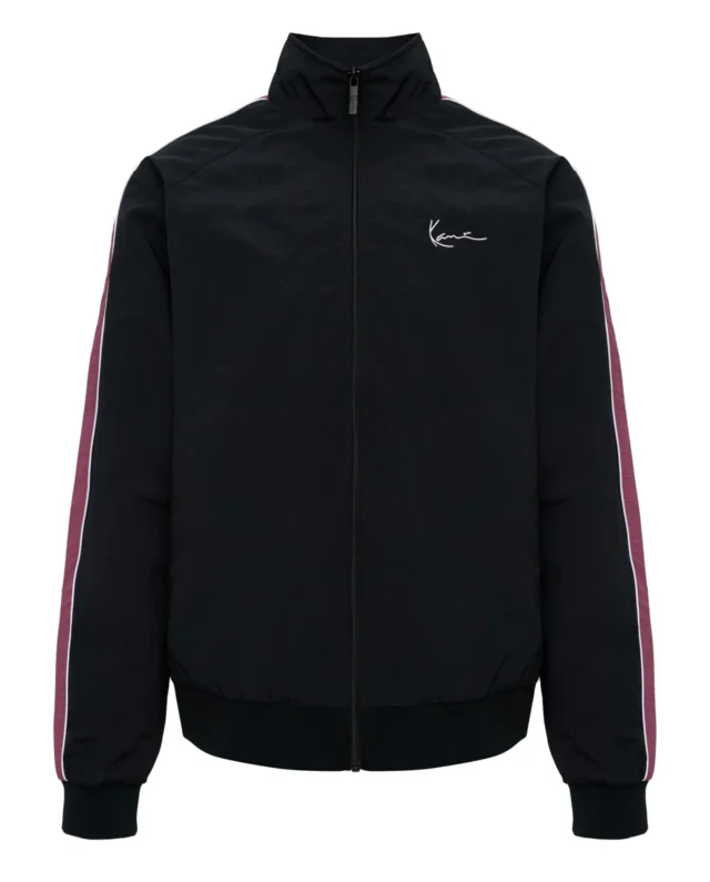 KARL KANI SIGNATURE SIDESTRIPE TRACKJACKET BLACK KM263-020-1 - KARL KANI