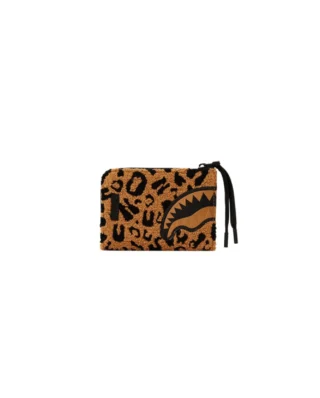 Sprayground Chenille Cheetah Wallet Brown Black Unisex W6898 11.5 x 7.5 x 2 cm - SPRAYGROUND