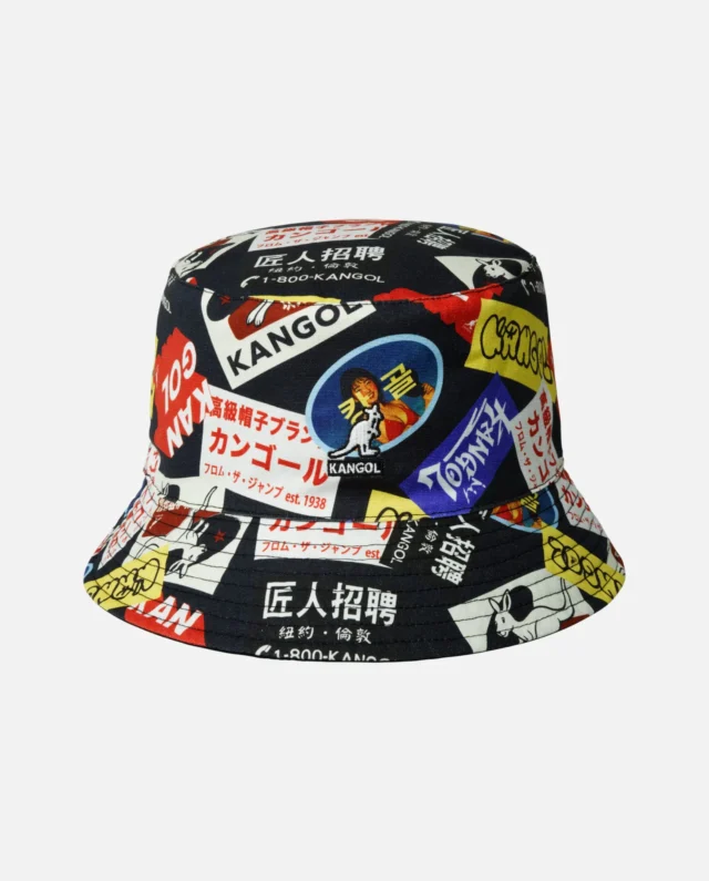 KANGOL ADMAN REV BUCKET BLACK KANGOLK5508 - KANGOL