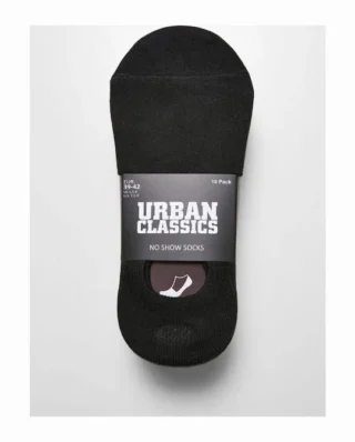 UrbanClassics No Show Socks 10-Pack Black 47-50 TB4180 - UrbanClassics