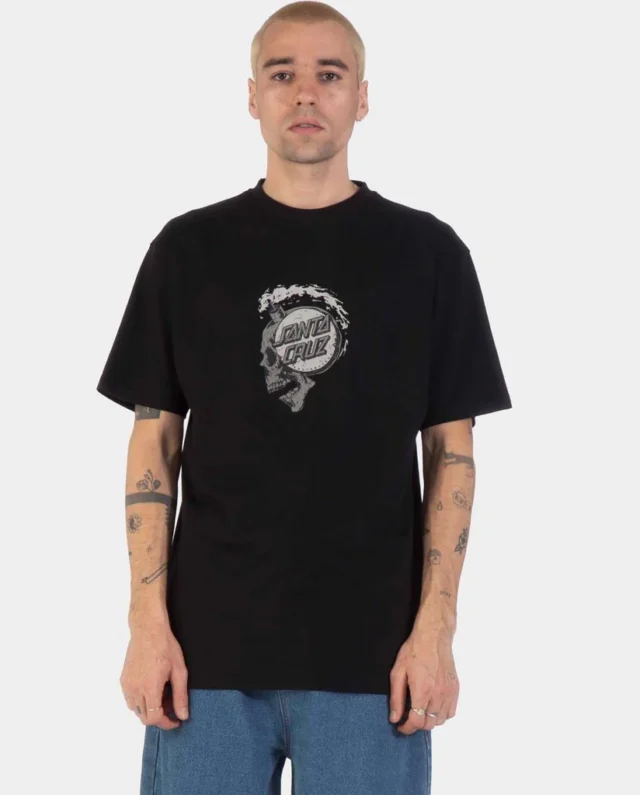 SANTA CRUZ SHORT FUSE FRONT T-SHIRT BLACK SCA-TEE-14202 - SANTA CRUZ