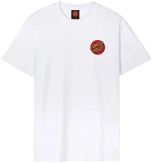 Santa Cruz Classic Dot T-Shirt White SCA-TEE-13914 - SANTA CRUZ
