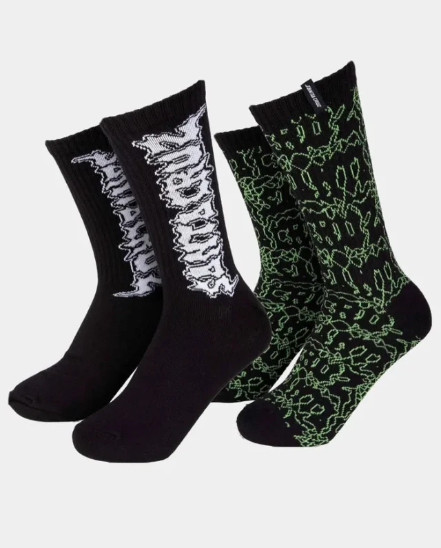 SANTA CRUZPUNK WEB SOCKS 2-PACK 42-45 SCA-SCK-0625 - SANTA CRUZ