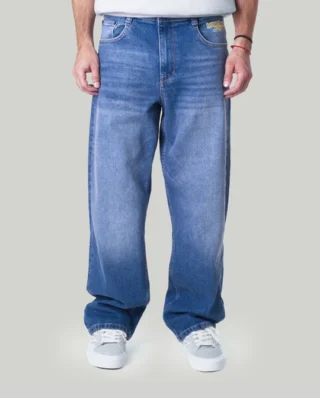 HOMEBOY x-tra BAGGY Wiskers Denim VINTAGE BLUE HMB01PA0351 - HOMEBOY