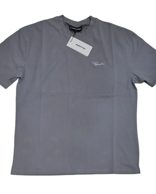 PEGADOR SIGNAR OVERSIZED TEE WASHED GREY WHITE PGDR-4616-074/004 - PEGADOR