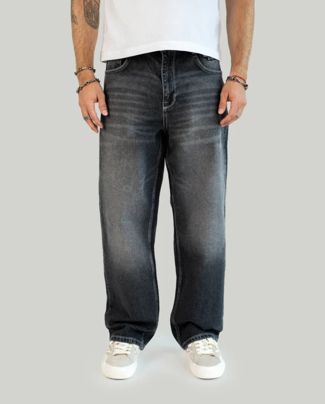 HOMEBOY x-tra BAGGY OUTLINES Denim Vintage Black 01PA0389-87 - HOMEBOY