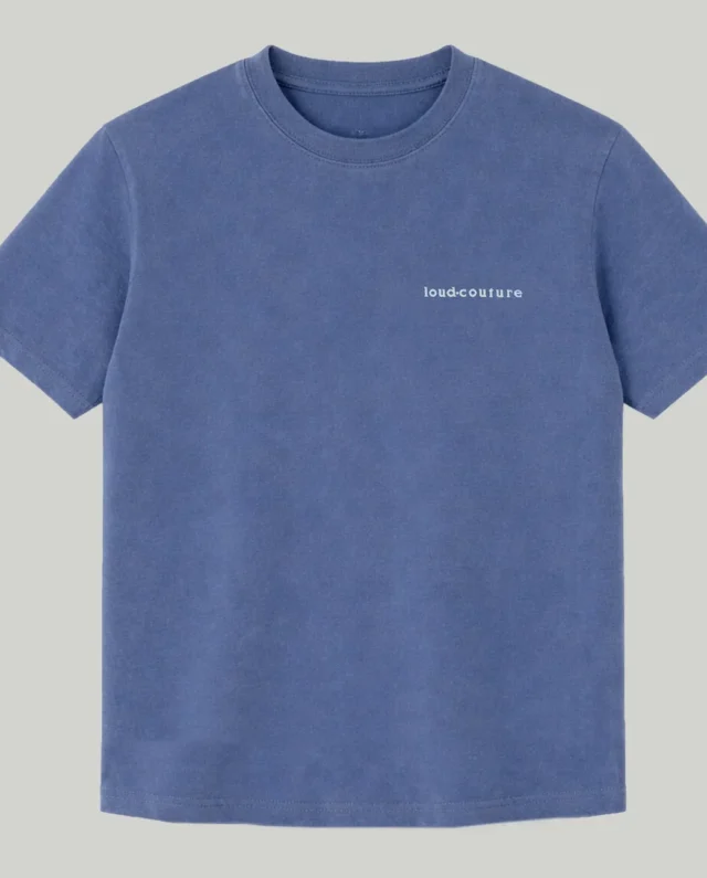 Homeboy OLD SCHOOL PUFFY Tee Navy Washed 01TS3051-53 - HOMEBOY