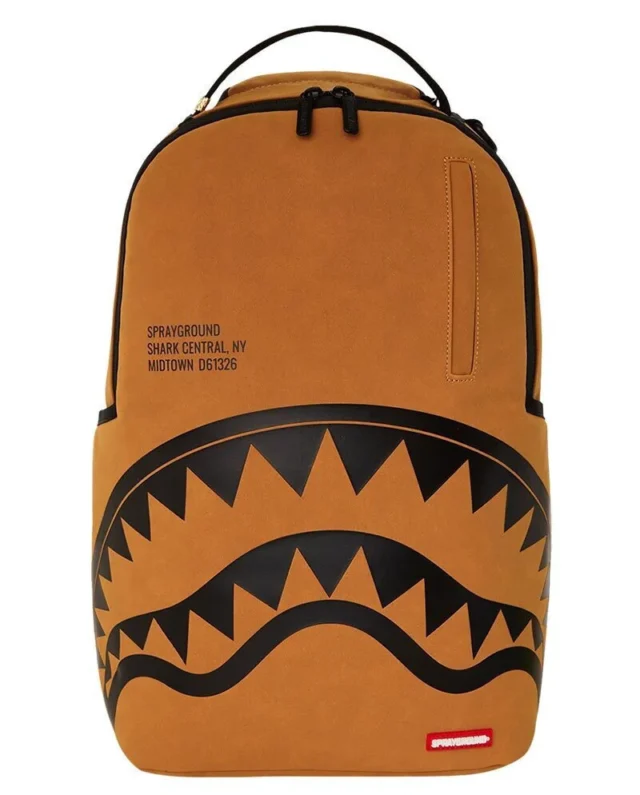 SPRAYGROUND SHARK CENTRAL DLX-FAUX SUEDE BACKPACK B6281 45 x 15 x 29 cm - SPRAYGROUND