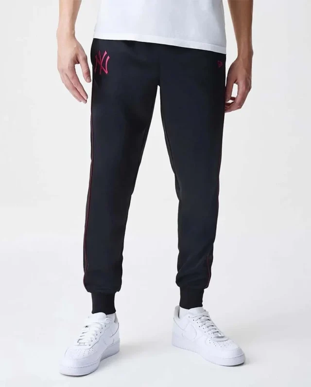 New Era New York Yankees Pant Black Fleece Track Joggers 60684263 - NEW ERA
