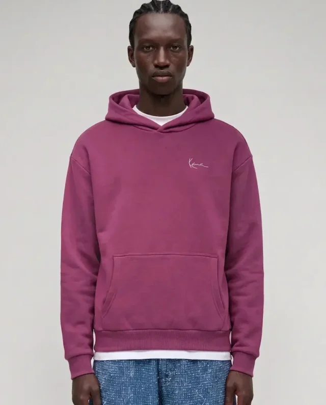 KARL KANI SIGNATURE HOOP OVERSIZED HOODIE VIOLE KM263-035-2-AW26 - KARL KANI