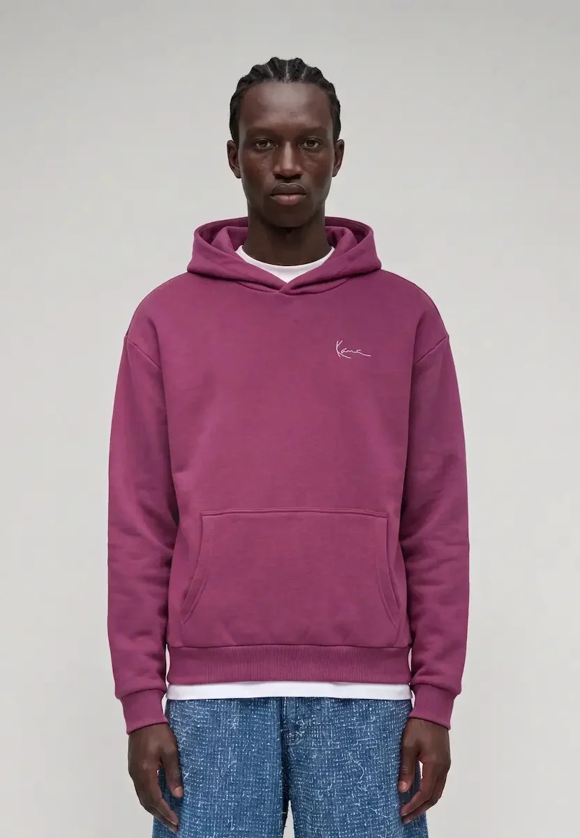 KARL KANI SIGNATURE HOOP OVERSIZED HOODIE VIOLE KM263-035-2-AW26 - KARL KANI
