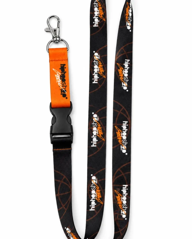 HIP HOP SHOP CREW LANYARD BLACK - HIP HOP SHOP CREW
