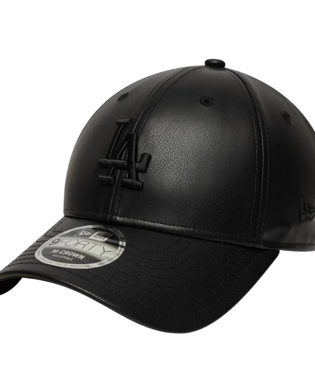 New Era New York Yankees Womens Mlb Topstitch Pu 9forty Adjustable Cap Γυναικείο Καπέλο Polyester Black 60691323 - NEW ERA