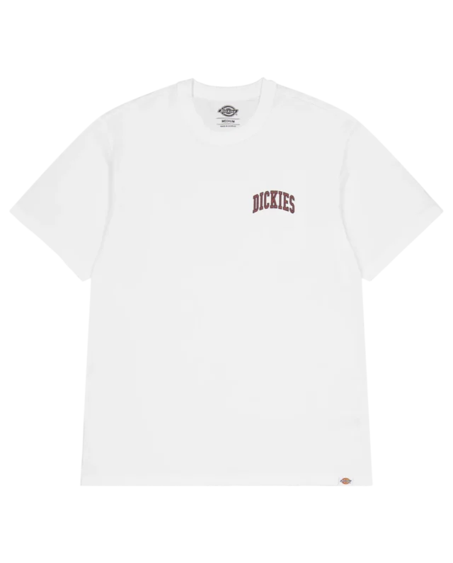 Dickies Aitkin Chest Tee White/Fired Brick DK0A4YBO - DICKIES