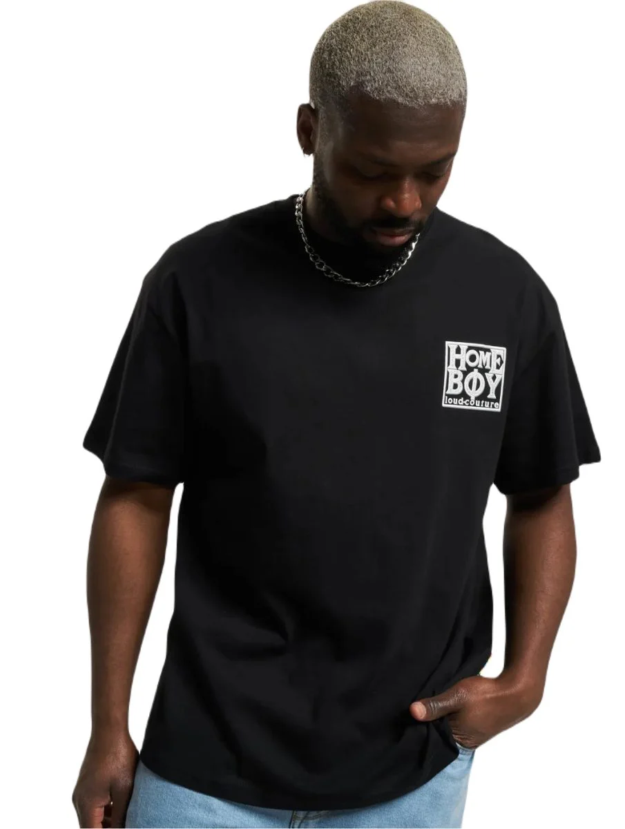 Homeboy OLD SCHOOL PUFFY Tee Navy Washed 01TS3051-53 - HOMEBOY