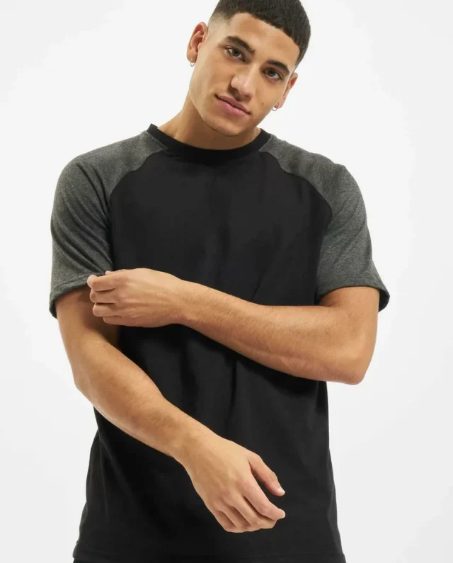 DEF Roy T-Shirt black anthracite DFTS072BLKANT - DEF