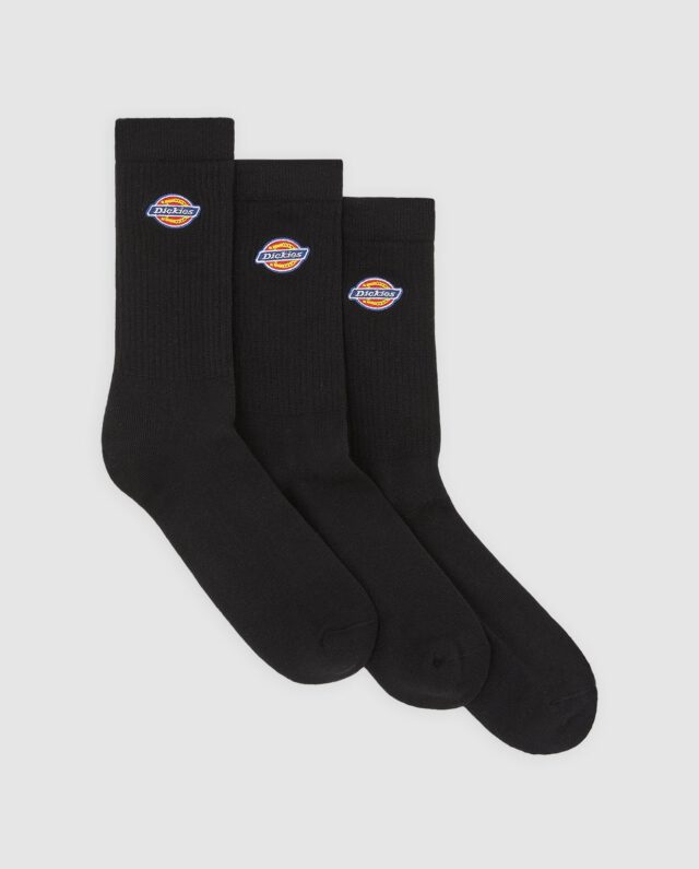DICKIES VALLEY GROVE SOCKS 3-PACK BLACK DK0A4X82BLK1 - DICKIES