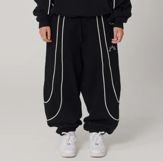 GRIMEY THE INFAMOUS BAGGY SWEATPANTS BLACK GRBTS312-BLK - GRIMEY