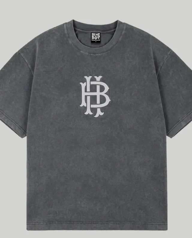 HOMEBOY MONOCHROME Tee Grey Washed 01TS3013 59 - HOMEBOY