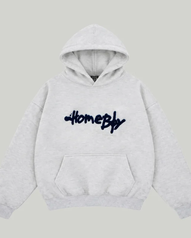 PENCIL CHENILLE HOOD GREY HEATHER 01SW3321 12 - HOMEBOY