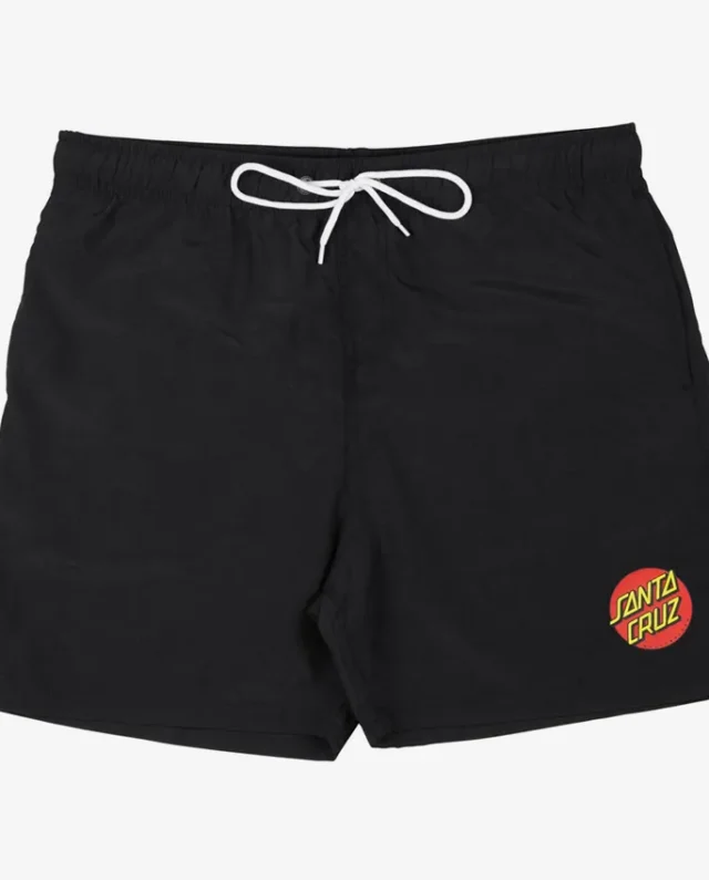 Santa Cruz Classic Dot Swim Shorts BLACK SCA-SHR-4954-BLK - SANTA CRUZ