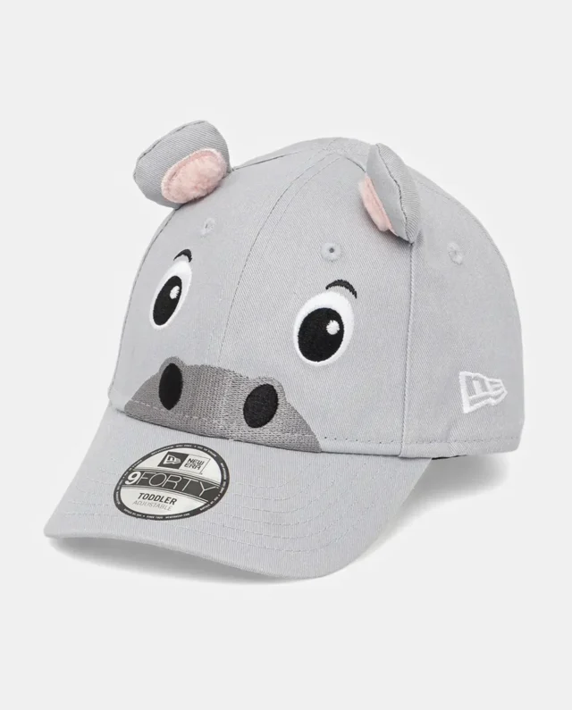 New Era Kids cap ANIMAL HIPPO 9FORTY Grey 60667520 - NEW ERA