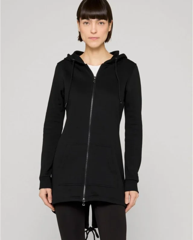UrbanClassics Ladies Sweat Parka Black TB1075 - UrbanClassics