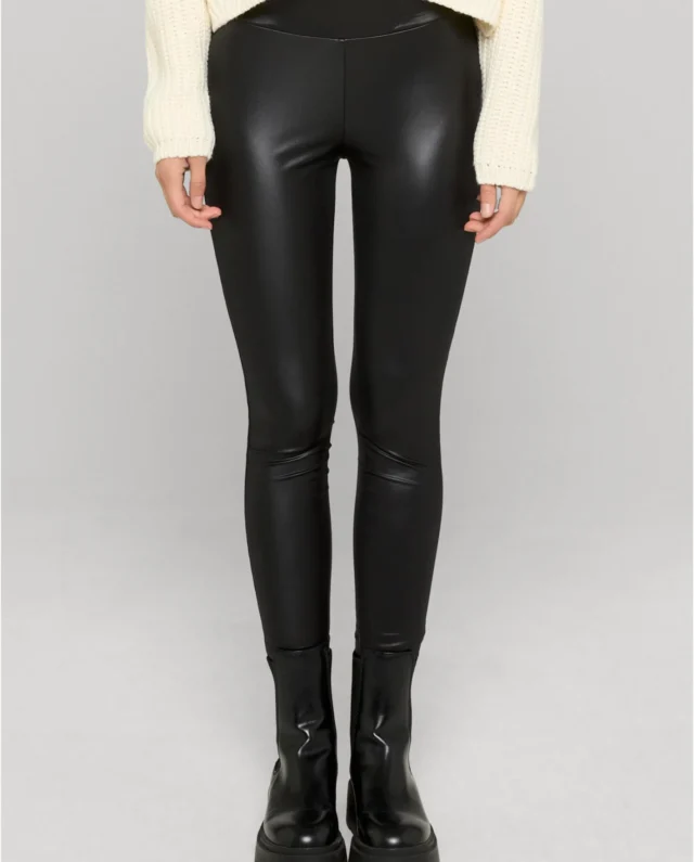 Urban Classics Ladies Synthetic Leather Leggings Black TB3715 - UrbanClassics