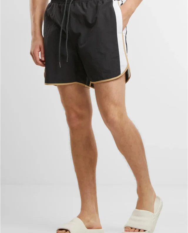 Urban Classic Retro Look Swim Shorts Black TB7348 - UrbanClassics