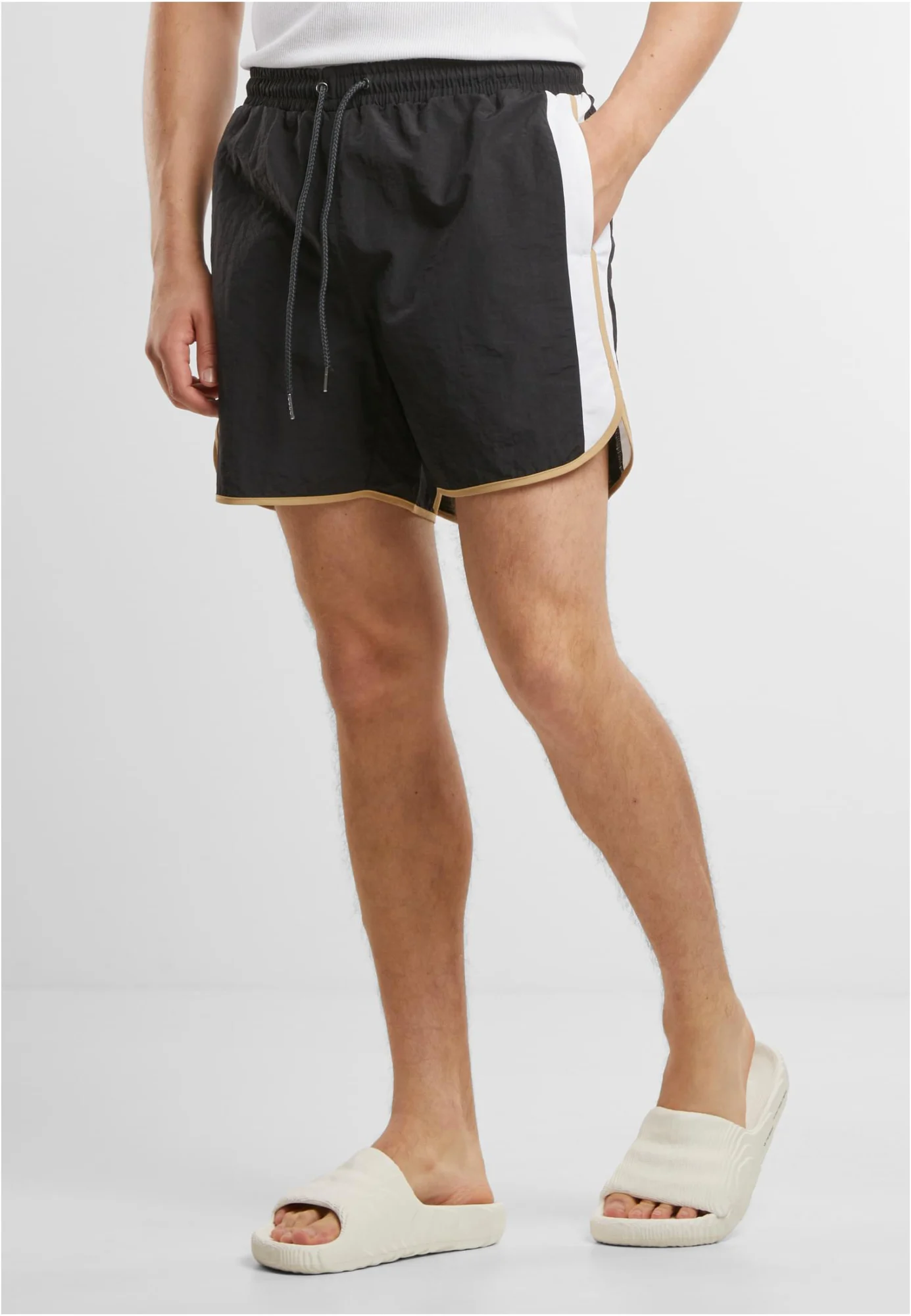 Urban Classic Retro Look Swim Shorts Black TB7348 - UrbanClassics
