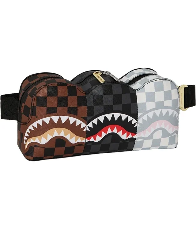 Sprayground-Trinity Shark Flex Crossbody Multicolor Z677 10″ x 1 1/4″ x 5″ - SPRAYGROUND