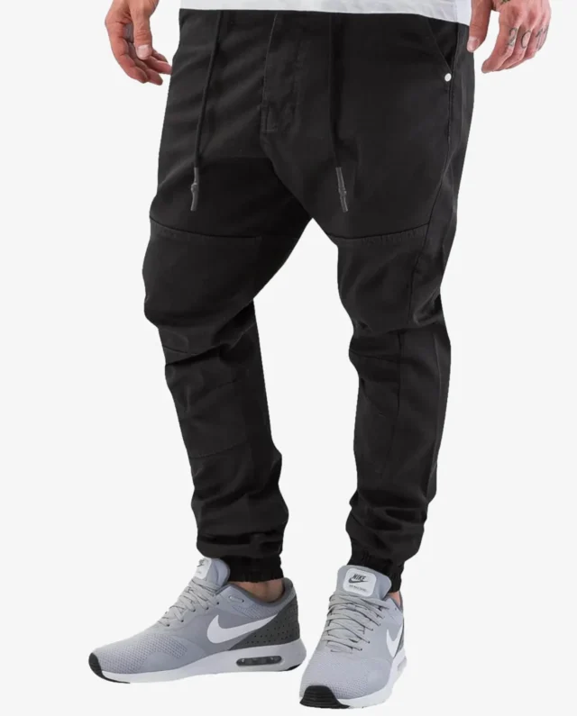 JUST RHYSE ANTIFIT CHINO PANTS BÖRGE BLACK - Just Rhyse