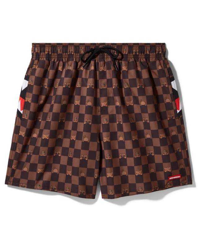 Sprayground Peeking Character Check Swim 910SWM2031 - SPRAYGROUND