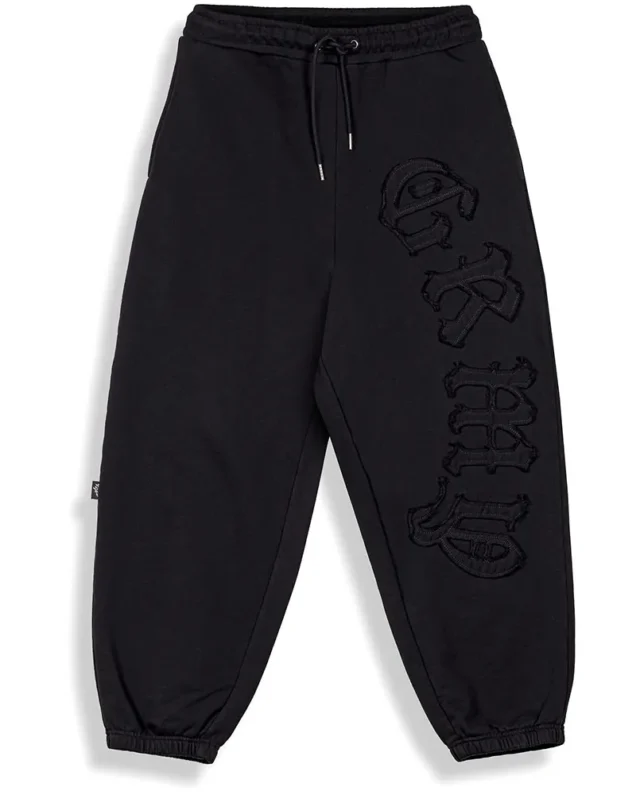 GRIMEY RISE ABOVE BAGGY SWEATPANTS BLACK GRBTS310-BLK - GRIMEY