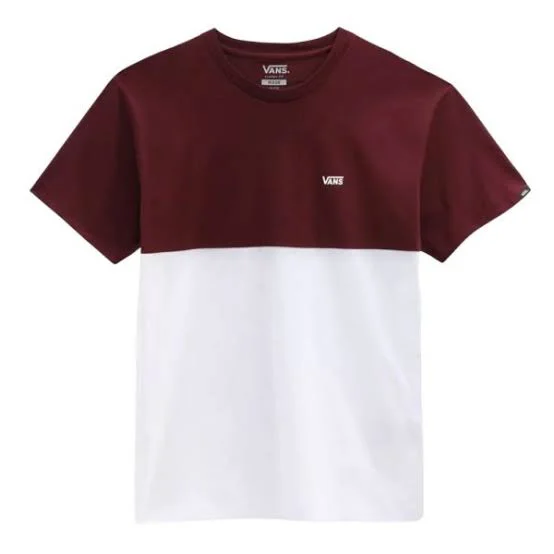 VANS COLORBLOCK TEE WHITE/PORT ROYAL VN0A3CZDKJN1 - VANS