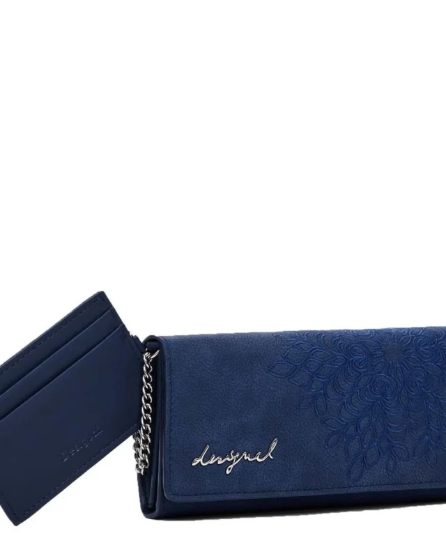 Desigual purse Sierra Mone Mariona Long Wallet Blue 19 x 10 x 3 cm. - DESIGUAL
