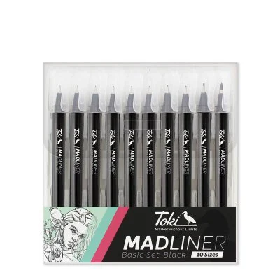 Toki Madliner Basic Set Black 10pcs - Toki