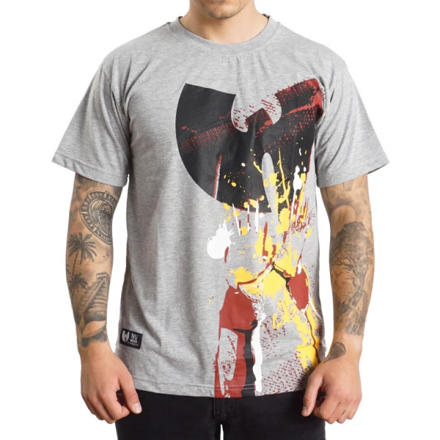 Wu Wear Wu Hands Up T-Shirt Grey - Wu Wear